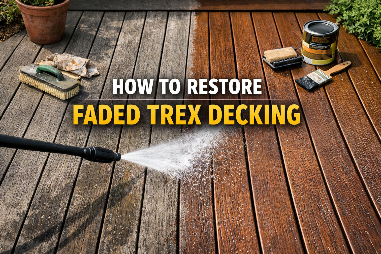 How to Restore Faded Trex Decking Without Making It Worse