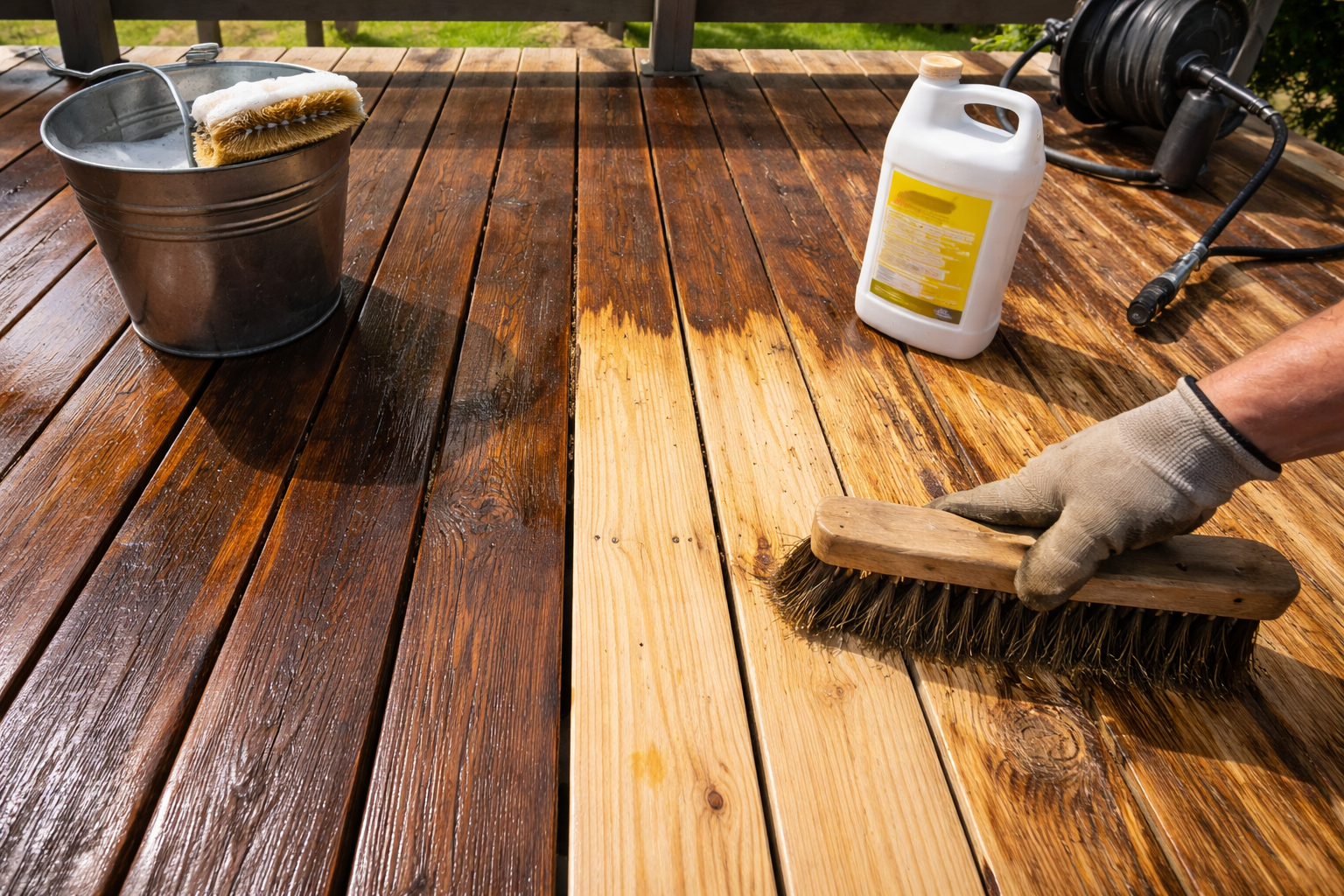 How to Remove Deck Stain From Deck Without Damaging the Wood