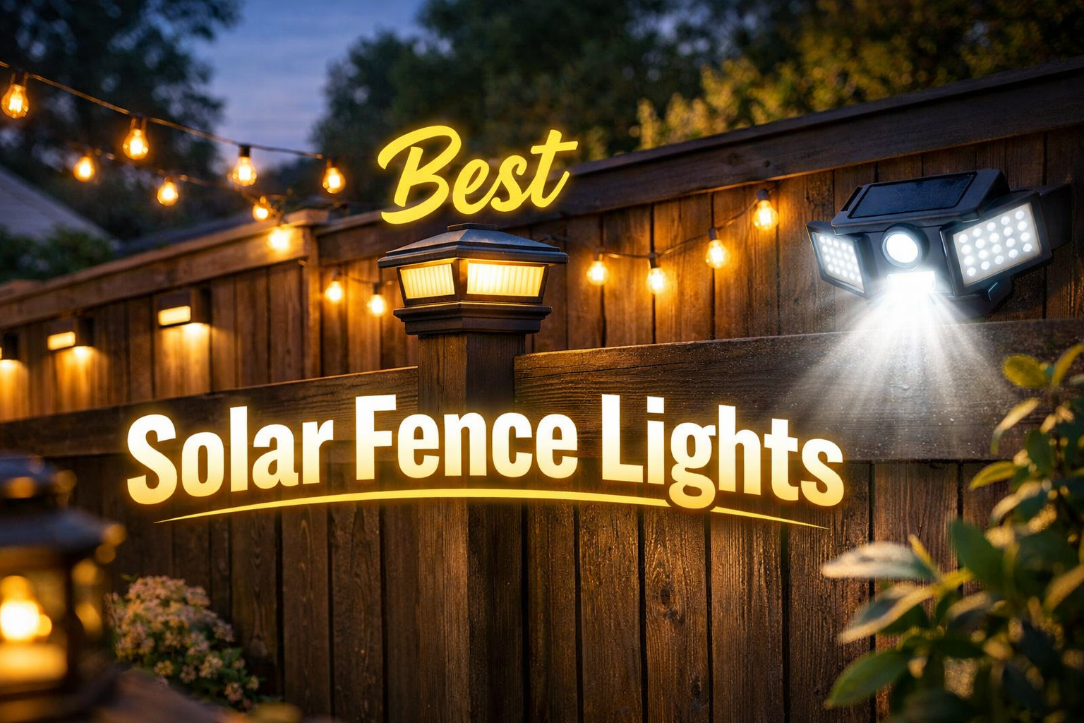 Best Solar Fence Lights: Top Picks by Fence Type, Brightness, and Budget