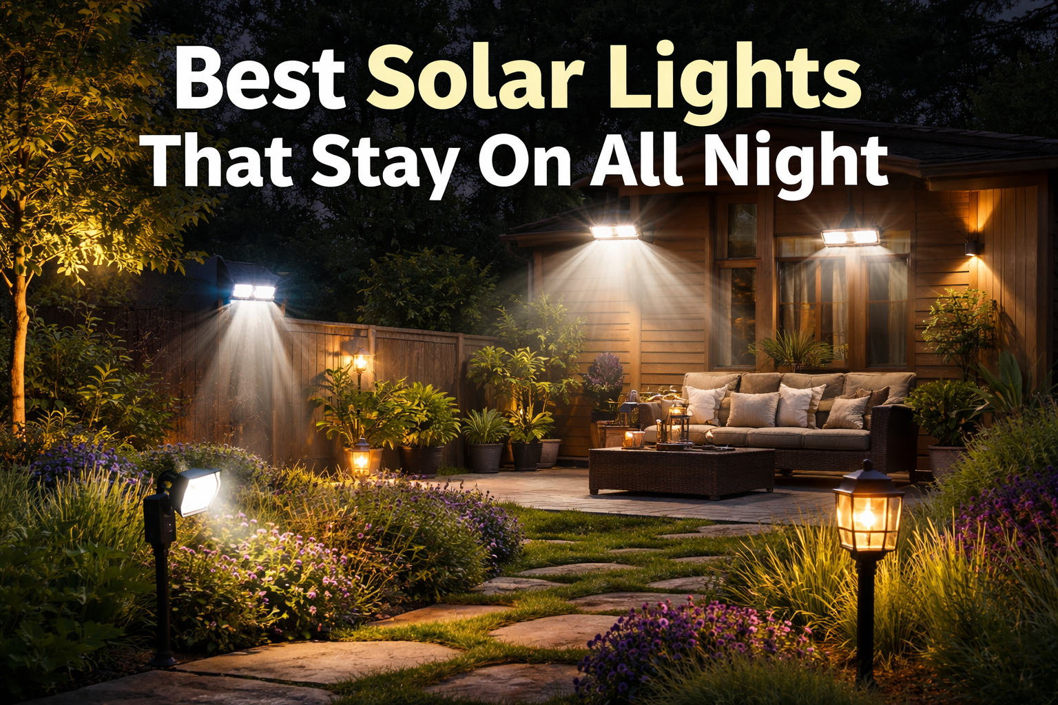 Best Solar Lights That Stay on All Night: Picks That Actually Last