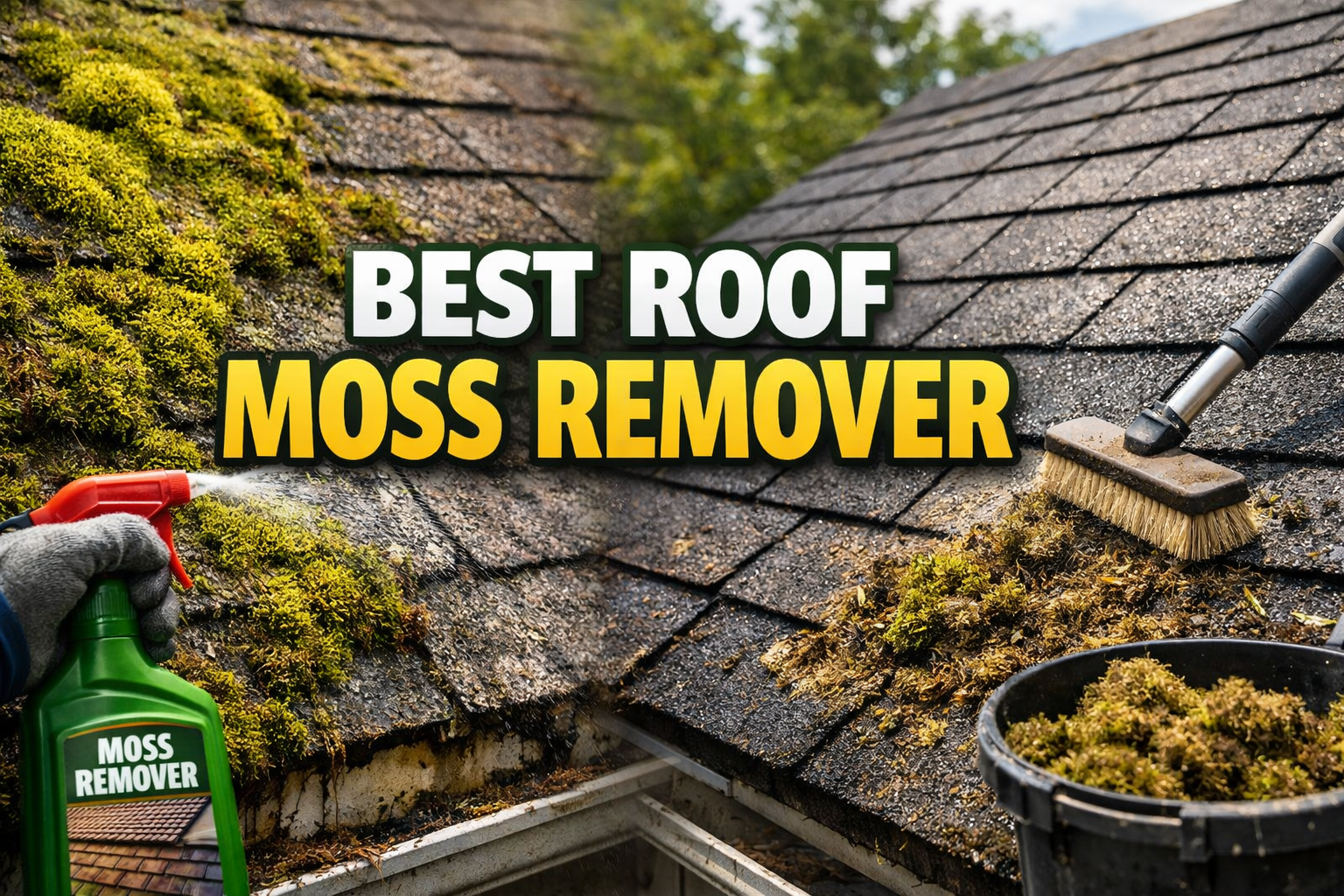 5 Best Roof Moss Removers That Work Without Damaging Shingles