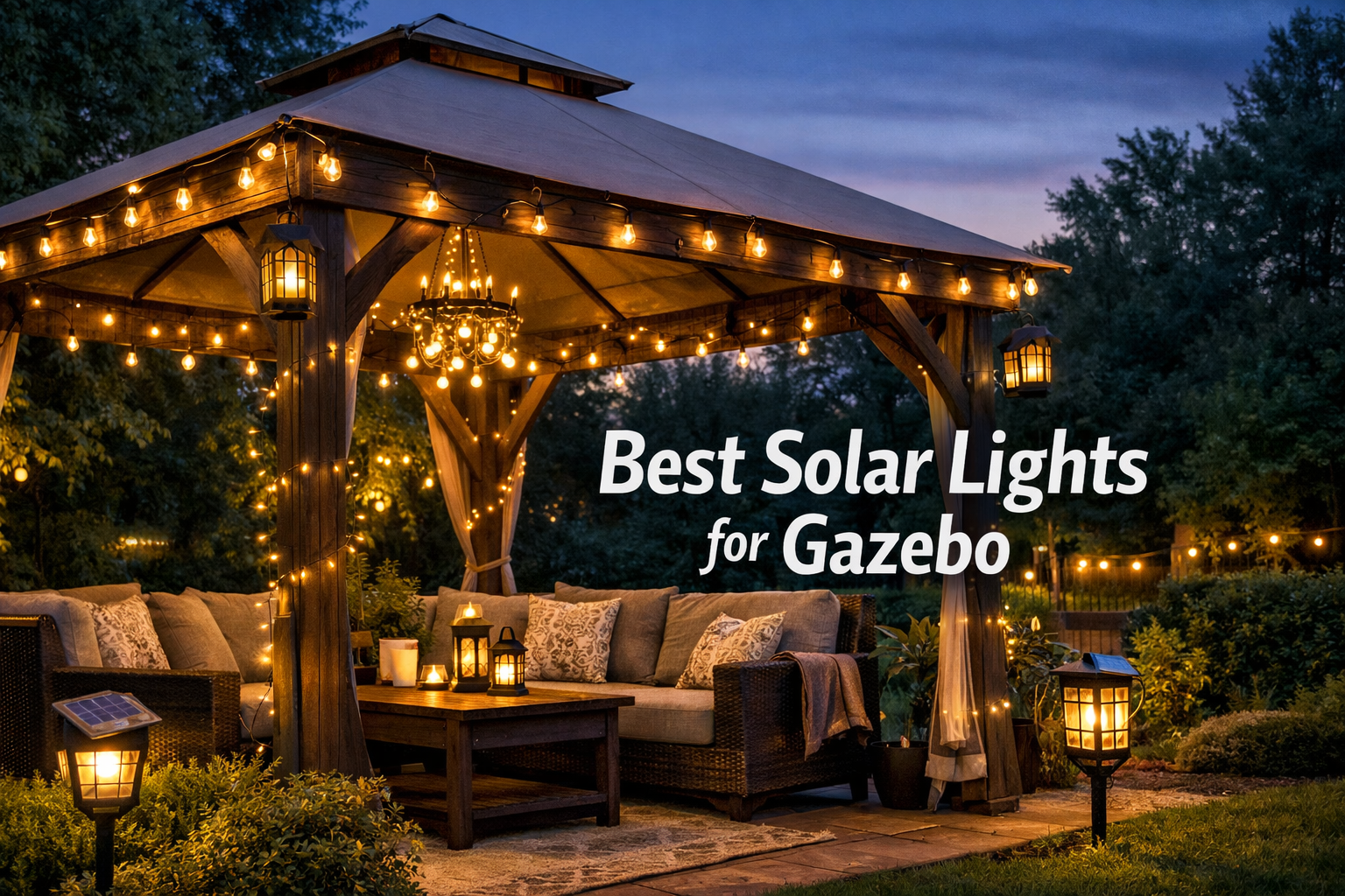 7 Best Solar Lights for Gazebo Setups That Actually Work