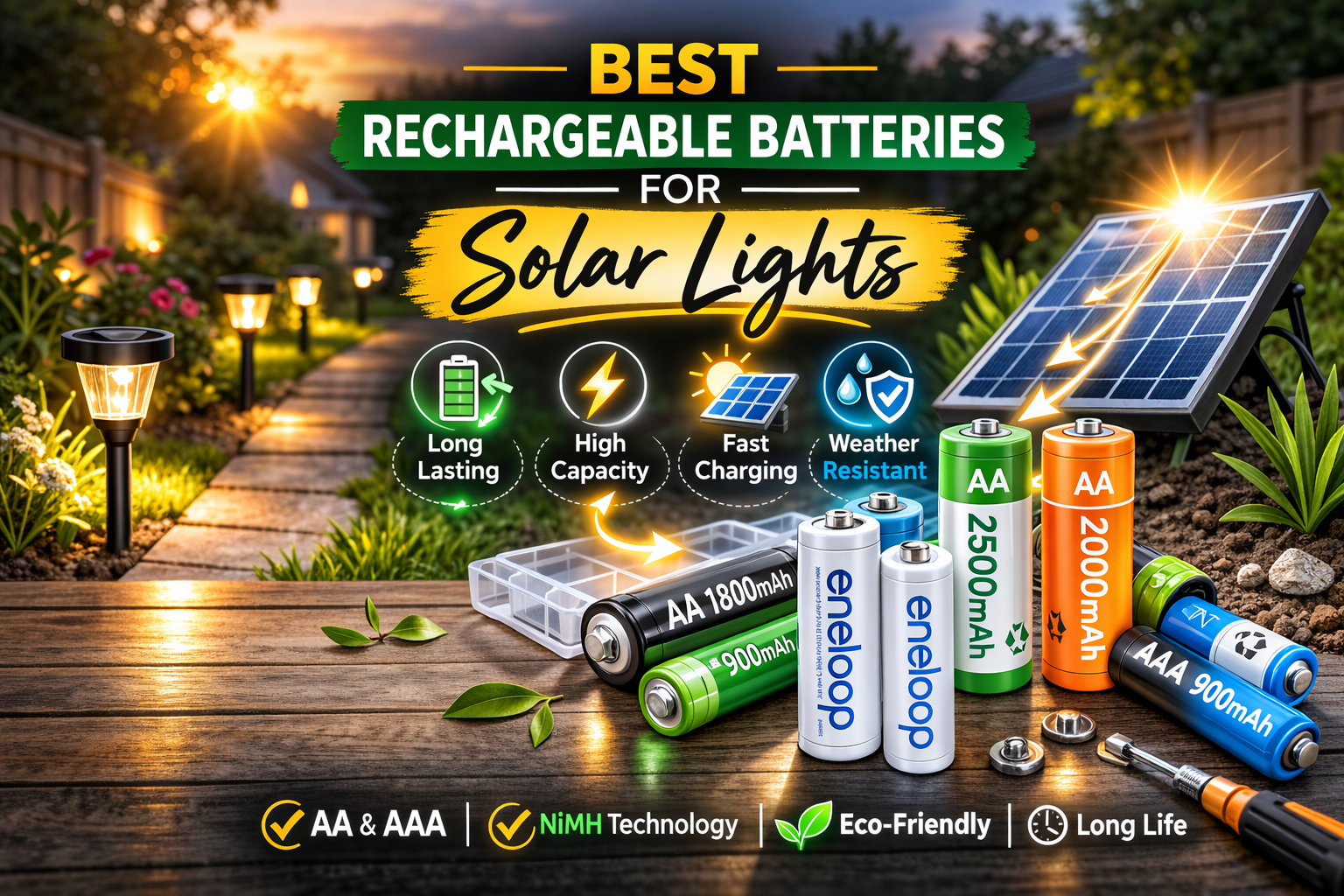 Best Rechargeable Batteries for Solar Lights: Smart Picks That Actually Last