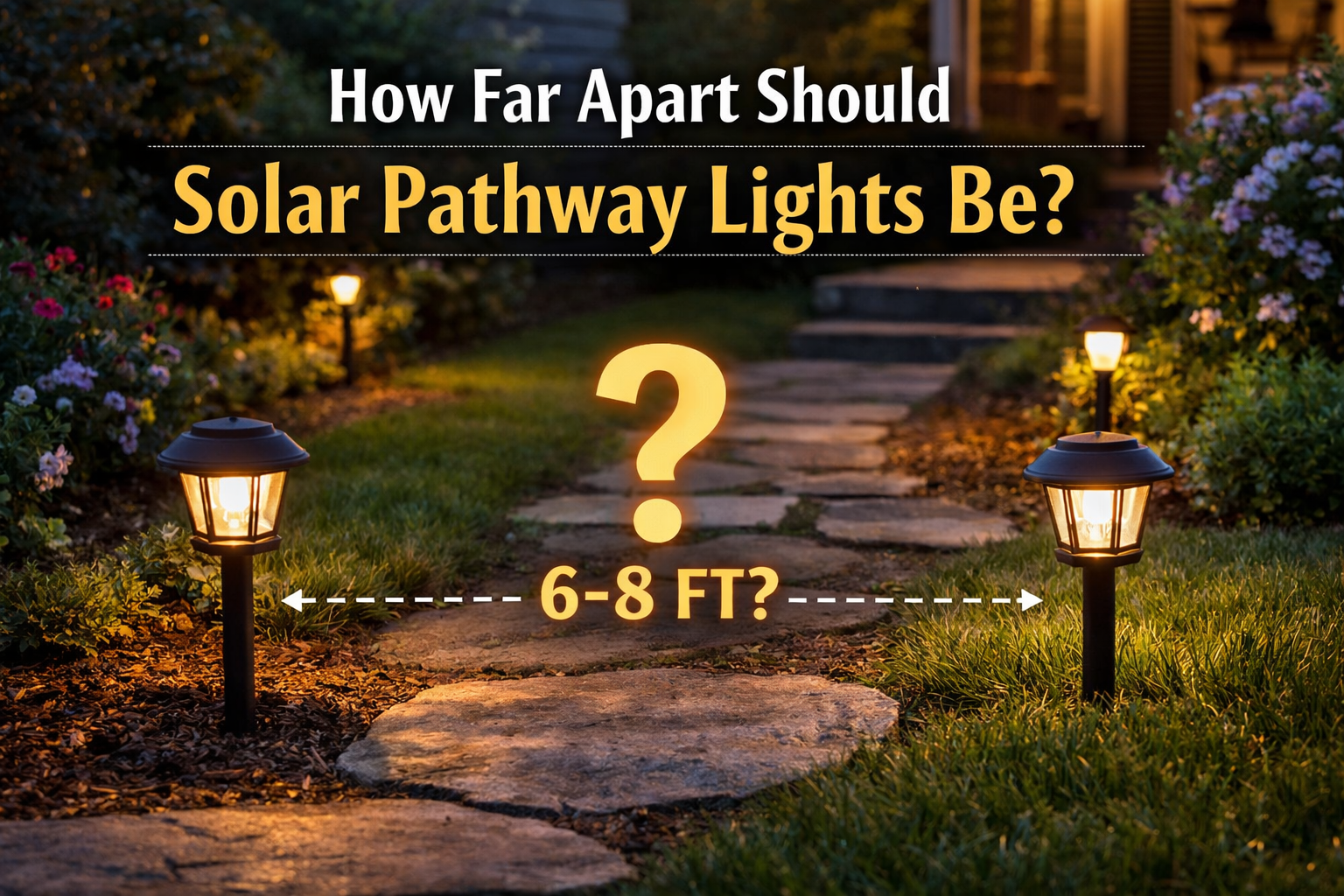 How Far Apart Should Solar Pathway Lights Be? The 4–10 Foot Rule That Actually Works