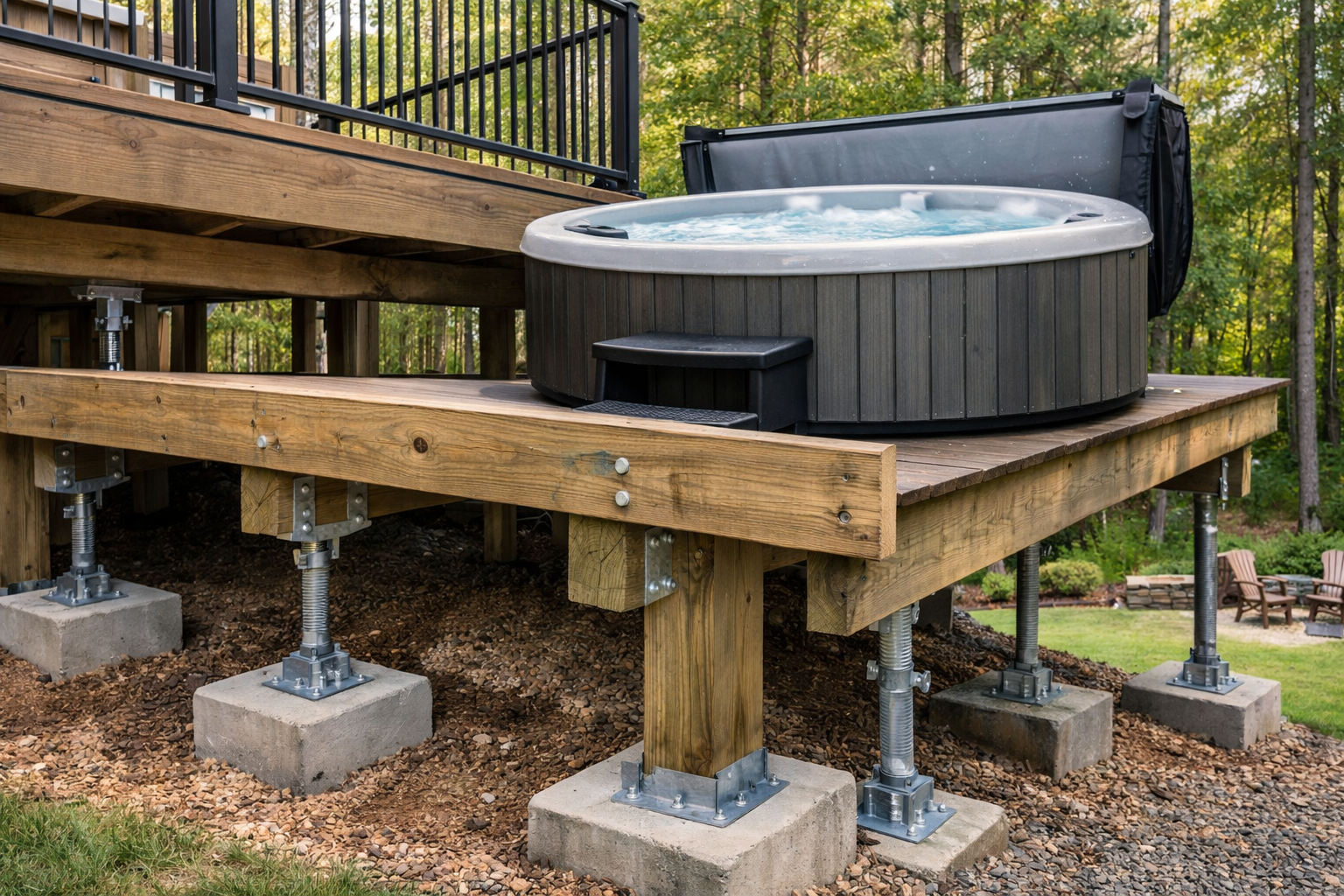 Best Deck Support for a Hot Tub: 4 Safe Options That Actually Work
